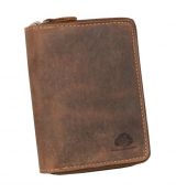 Pánska zipsová peňaženka z hovädzej kože GREENBURRY 821A-25