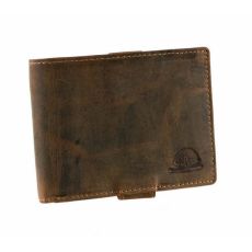 Pánska peňaženka z brúsenej kože na šírku GREENBURRY