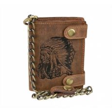Kožená peňaženka-dokladovka GreenBurry INDIAN