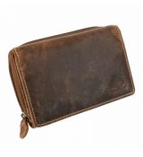 Dvojdielna kožená peňaženka GreenBurry,11 kariet