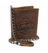 GREENBURRY | Kožená peňaženka s 59 cm retiazkou a ochranou kariet
