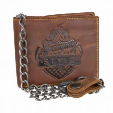 GreenBurry | Kožená peňaženka DAYTONA - 59 cm retiazka, ochrana kariet