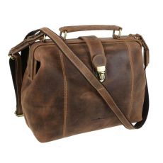 Kožený kufrík-kabelka na rameno GREENBURRY 1584-25