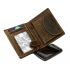 Peňaženka z brúsenej kože GreenBurry 1796A-25 priehľadná priehradka na platobné karty, mincovník a skrytá priehradka na zips