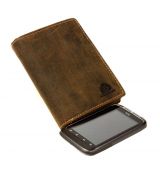 Peňaženka z brúsenej kože GreenBurry 1796A-25 prešitie po celom obvode peňaženky