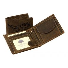 Peňaženka GreenBurry PANAMA s prackou 2796E-25 priehľadná chlopňa na doklady pripnutá patentkou, mincovník a skrytá priehradka na zips